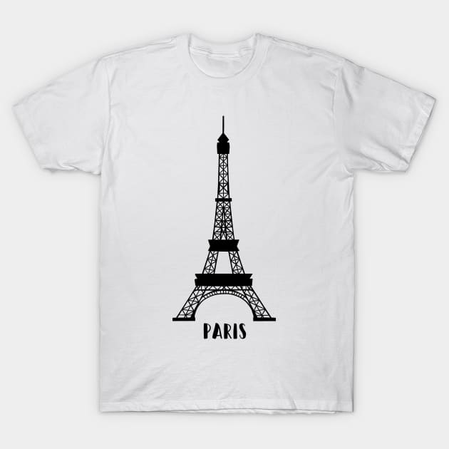 Paris, France Eiffel Tower T-Shirt by gorff